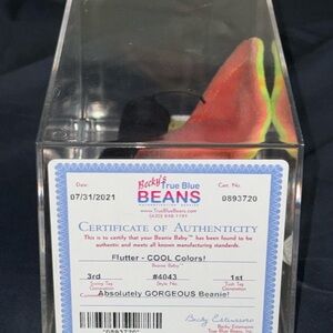 Ty Beanie Baby Flutter 3/1 TBB Authenticated